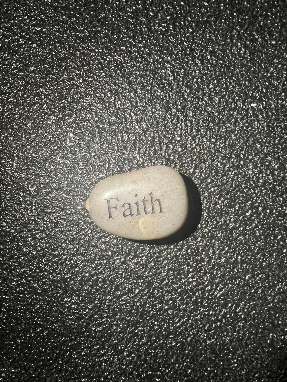 Faith stone pendant